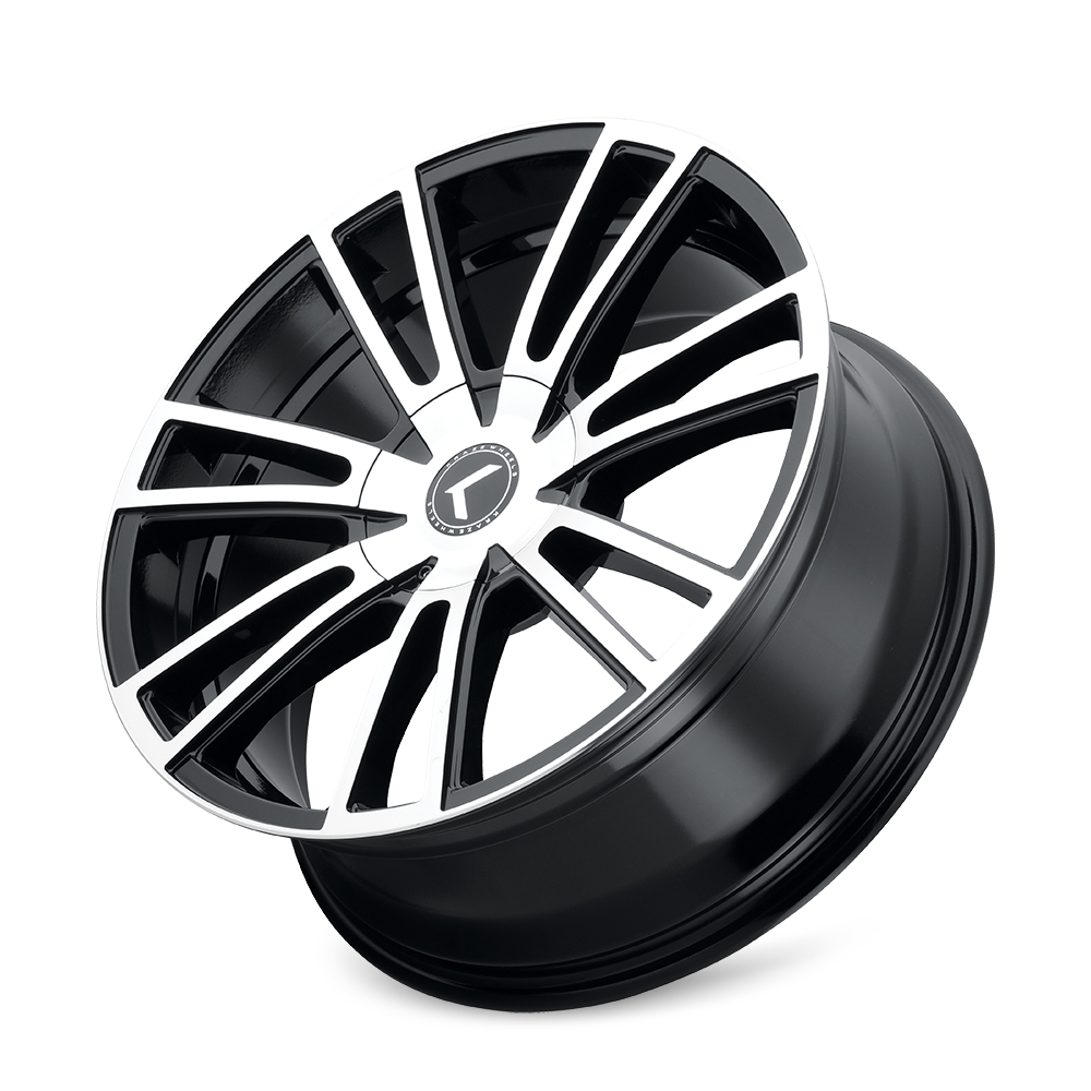 KRAZE KRAZE SPECTRA 183 GLOSS BLACK MACHINED 18X8 5-108/5-114.3 40MM 72.62MM