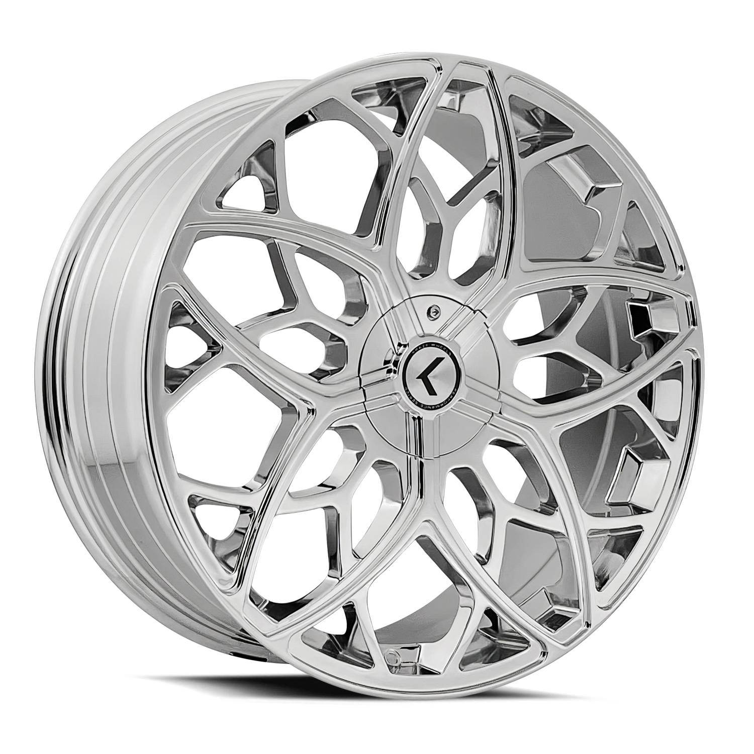 KRAZE KRAZE RICOCHET KR184 CHROME 22X8.5 5-115/5-120 38MM 74.1MM