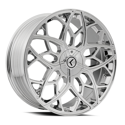 KRAZE KRAZE RICOCHET KR184 CHROME 22X8.5 5-115/5-120 38MM 74.1MM