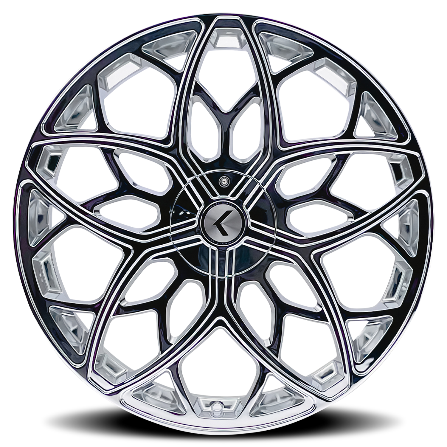 KRAZE KRAZE RICOCHET KR184 CHROME 22X8.5 5-115/5-120 38MM 74.1MM