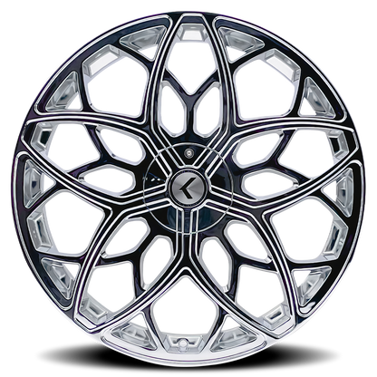 KRAZE KRAZE RICOCHET KR184 CHROME 22X8.5 5-115/5-120 38MM 74.1MM