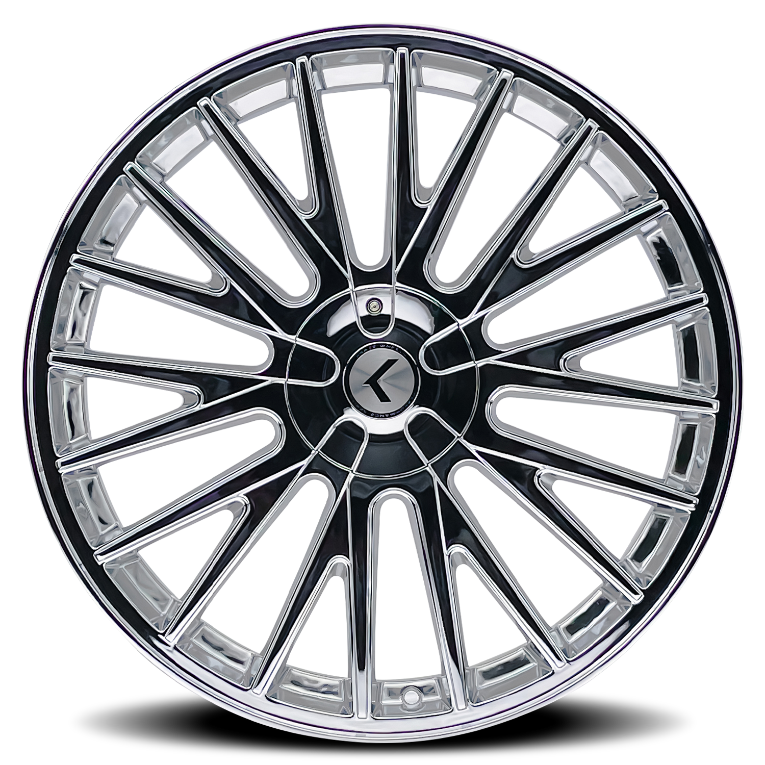 KRAZE KRAZE DOUBLE DOWN KR185 CHROME 17X8 5-108/5-114.3 38MM 73MM