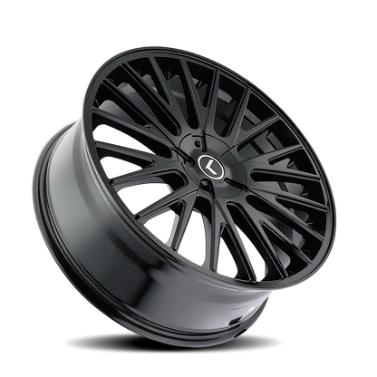 KRAZE KRAZE DOUBLE DOWN KR185 GLOSS BLACK 22X8.5 5-114.3/5-120 38MM 73MM