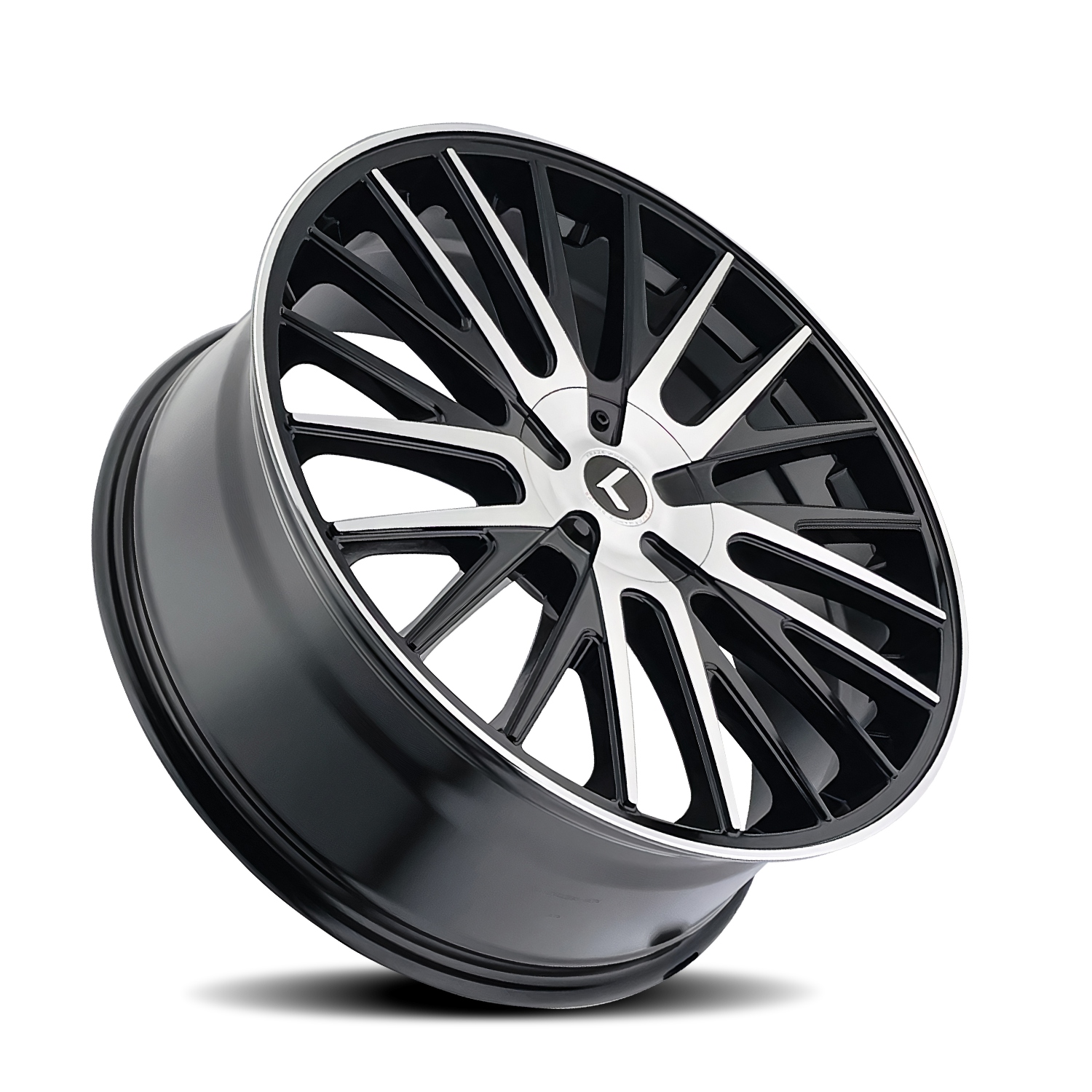 KRAZE KRAZE DOUBLE DOWN KR185 BLACK MACHINED 22X8.5 5-115/5-120 38MM 74.1MM