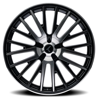 KRAZE KRAZE DOUBLE DOWN KR185 BLACK MACHINED 22X8.5 5-112/5-114.3 38MM 73MM