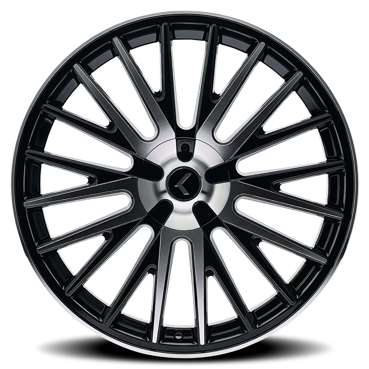 KRAZE KRAZE DOUBLE DOWN KR185 BLACK MACHINED 22X8.5 5-108/5-114.3 38MM 73MM
