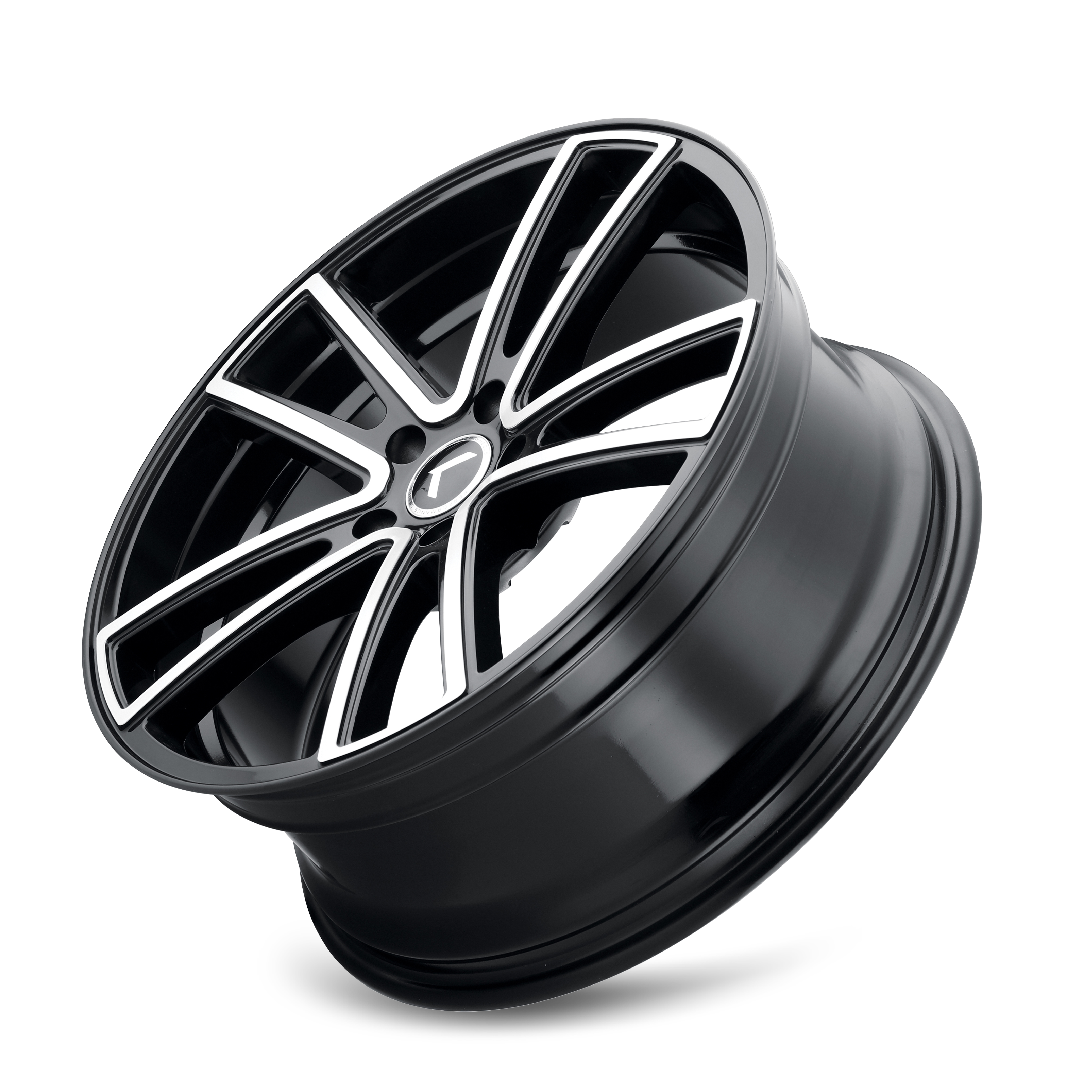 KRAZE KRAZE LUSSO KR190 GLOSS BLACK MACHINED 22X8.5 5-120 38MM 74.1MM