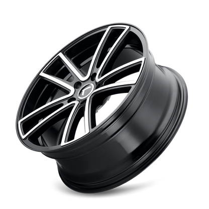 KRAZE KRAZE LUSSO KR190 GLOSS BLACK MACHINED 22X8.5 5-112 38MM 66.56MM