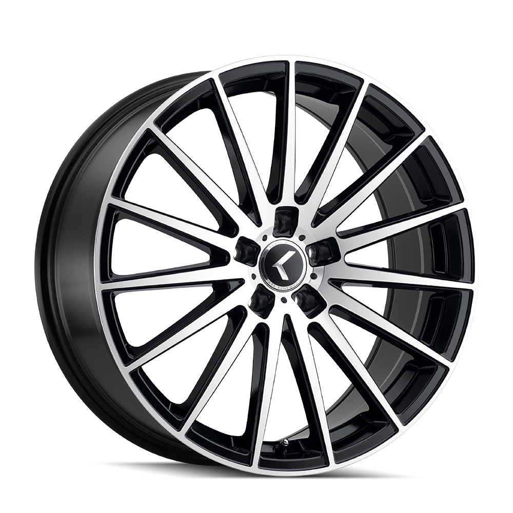 KRAZE KRAZE STUNNA KR191 BLACK/MACHINED FACE 18X8 5-120 40MM 74.1MM