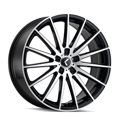 KRAZE KRAZE STUNNA KR191 BLACK/MACHINED FACE 18X8 5-120 40MM 74.1MM