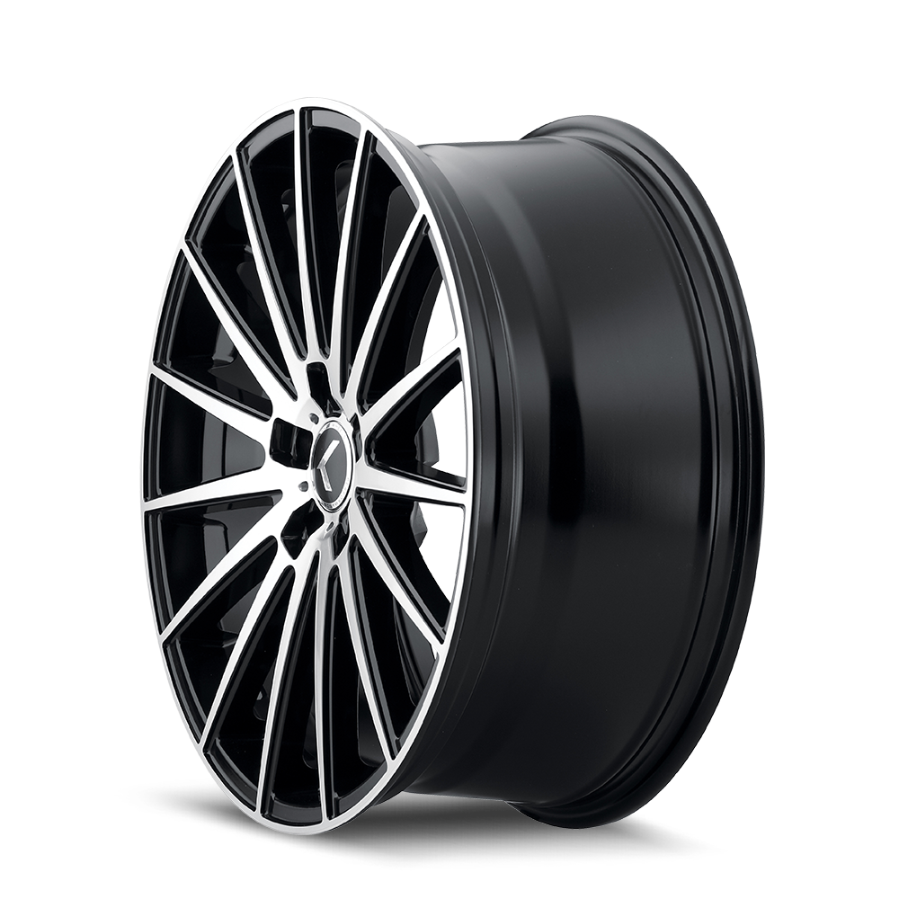 KRAZE KRAZE STUNNA KR191 BLACK/MACHINED FACE 18X8 5-120 40MM 74.1MM
