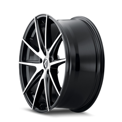 KRAZE KRAZE TURISMO KR193 GLOSS BLACK MACHINED 20X8.5 5-115 38MM 72.62MM