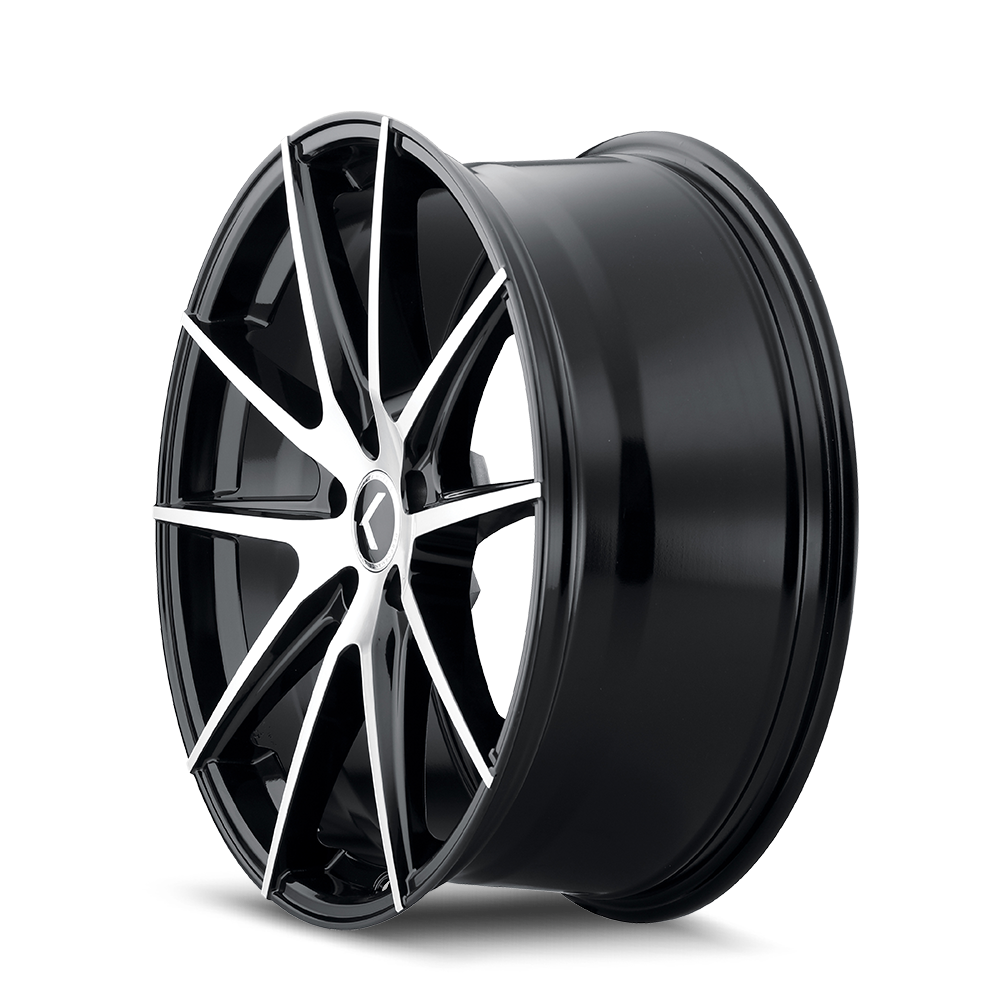 KRAZE KRAZE TURISMO KR193 GLOSS BLACK MACHINED 18X8 5-120 40MM 74.1MM