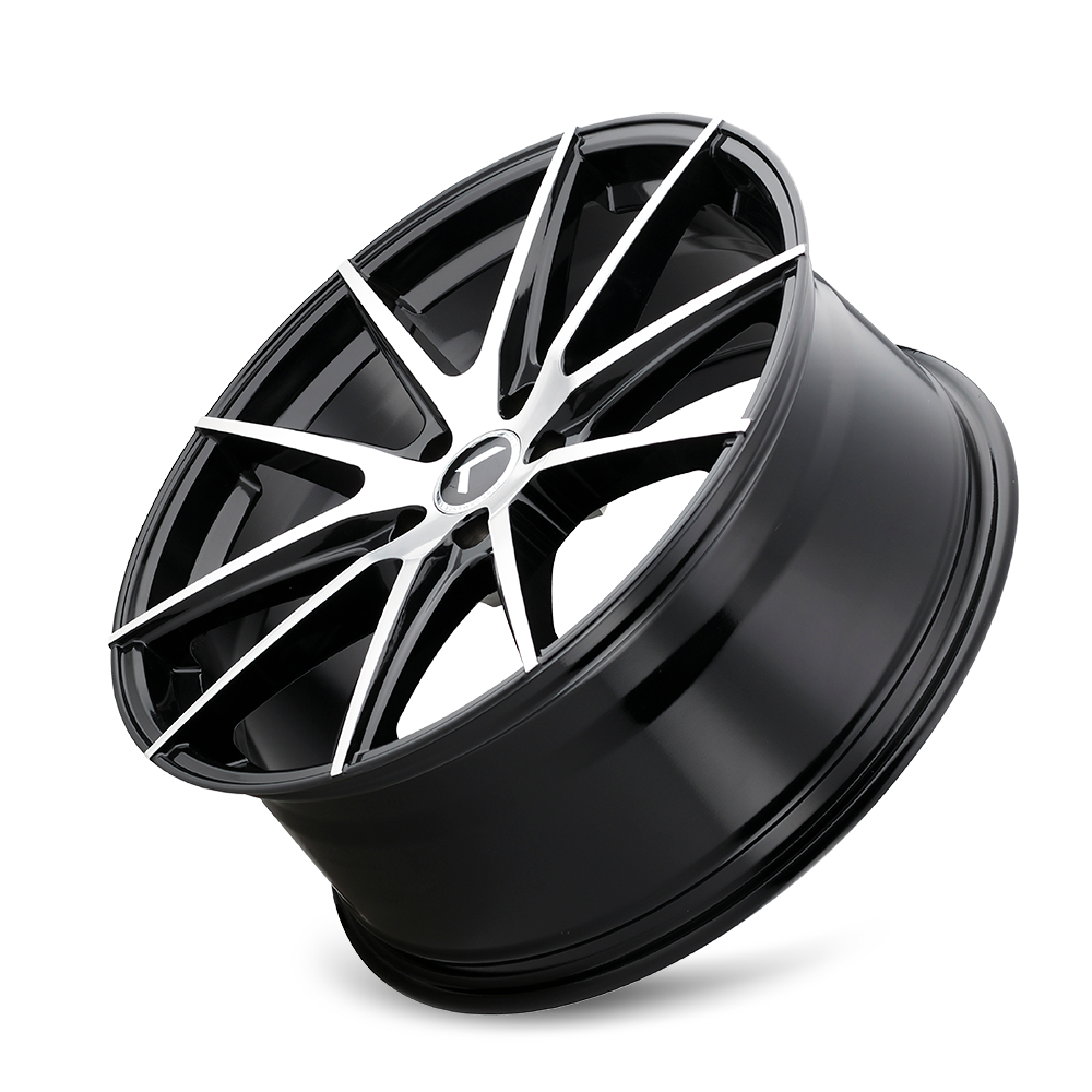KRAZE KRAZE TURISMO KR193 GLOSS BLACK MACHINED 20X8.5 5-115 38MM 72.62MM