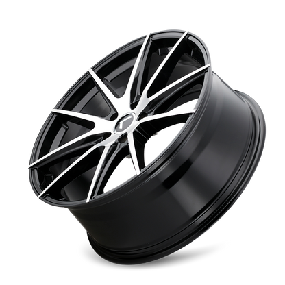 KRAZE KRAZE TURISMO KR193 GLOSS BLACK MACHINED 20X8.5 5-115 38MM 72.62MM