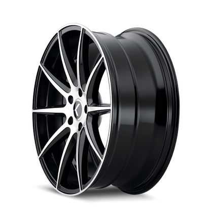 KRAZE KRAZE COSMOS KR194 GLOSS BLACK MACHINED 17X8 5-114.3 38MM 72.62MM