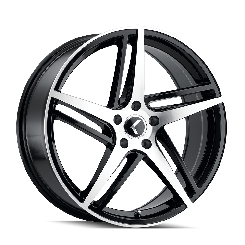KRAZE KRAZE MILANO KR195 GLOSS BLACK MACHINED 20X8.5 5-114.3 38MM 72.62MM