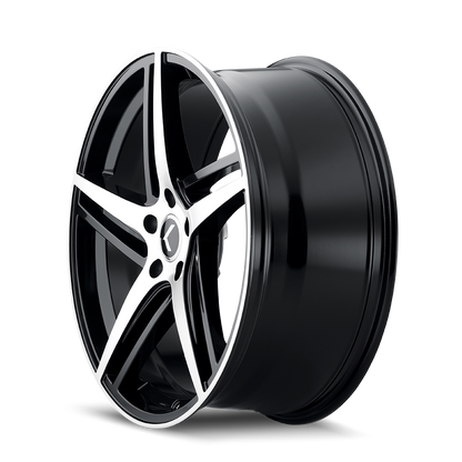 KRAZE KRAZE MILANO KR195 GLOSS BLACK MACHINED 20X8.5 5-114.3 38MM 72.62MM