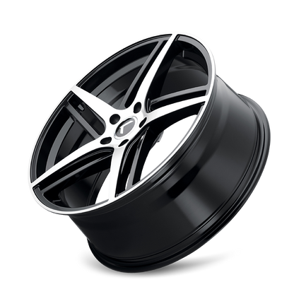 KRAZE KRAZE MILANO KR195 GLOSS BLACK MACHINED 20X8.5 5-114.3 38MM 72.62MM