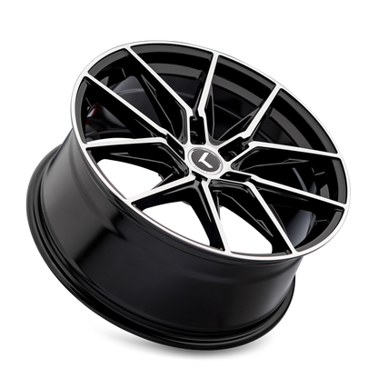 KRAZE KRAZE EVOLVE KR196 GLOSS BLACK/MACHINED FACE 18X8.5 5-114.3 35MM 73.1MM