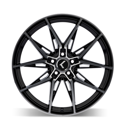 KRAZE KRAZE EVOLVE KR196 GLOSS BLACK MACHINED 20X9 5-114.3 35MM 72.62MM