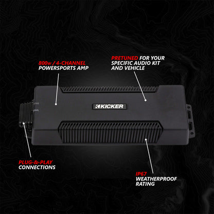 2017-2026 Can-Am® X3, Phase-5 V-Spec 6-Speaker 1650watt System w/MRB4