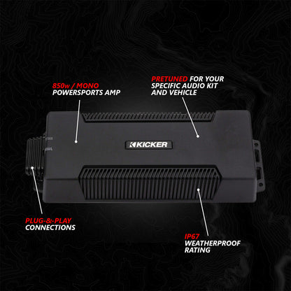 2017-2026 Can-Am® X3, Phase-3 V-Spec 3-Speaker 1650watt System w/MRB4