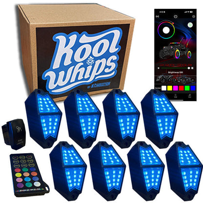 UTV 8-Pod Rock Light kit (Bluetooth App Controls)