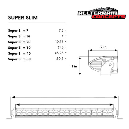 SUPER SLIM SERIES Light Bars