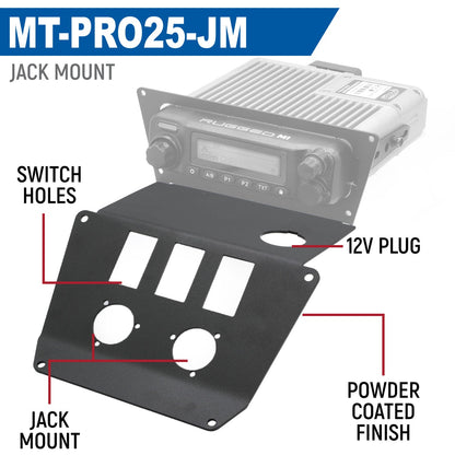 Lower Accessory Panel for 2025 Polaris RZR Pro XP Pro R and Pro S Radio Mount