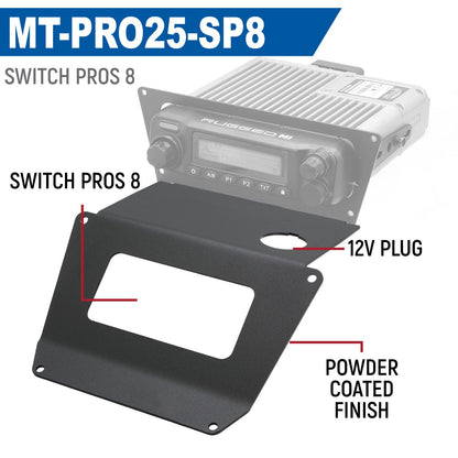 Lower Accessory Panel for 2025 Polaris RZR Pro XP Pro R and Pro S Radio Mount