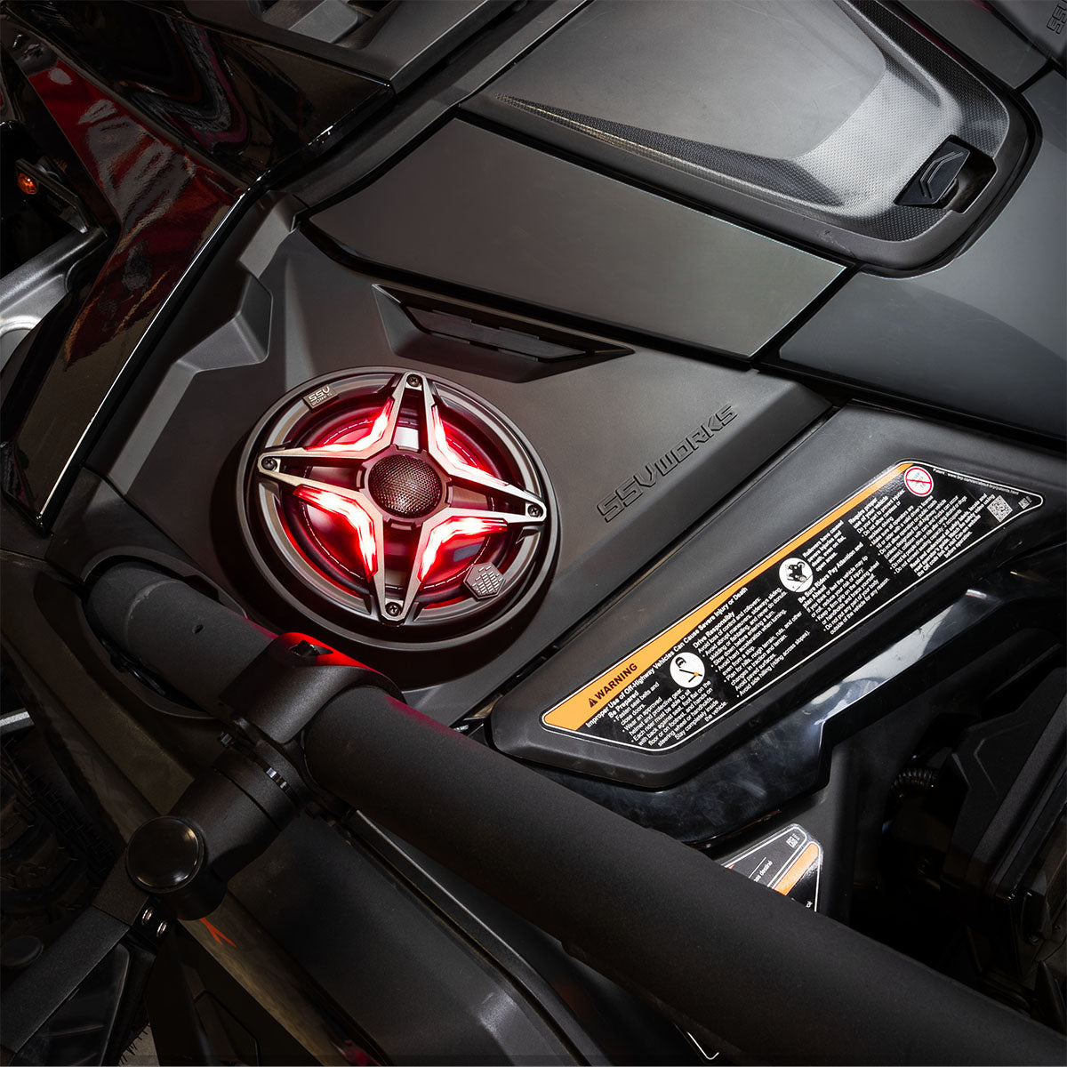 2024-2026 Can-Am® Maverick R, Phase-4 A-Spec 800watt 5-Speaker System