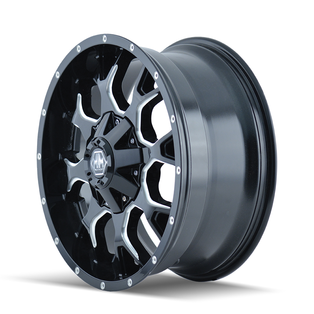 MAYHEM MAYHEM WARRIOR 8015 GLOSS BLACK MILLED 20X9 5-150/5-139.7 18MM 110MM