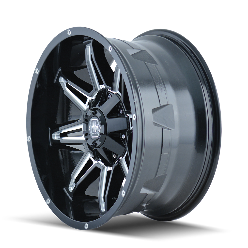 MAYHEM MAYHEM RAMPAGE 8090 GLOSS BLACK MILLED 20X9 6-135/6-139.7 0MM 106MM