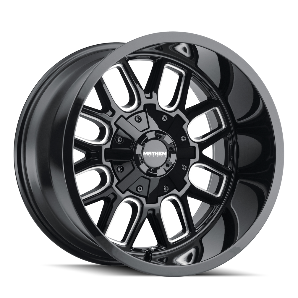 MAYHEM MAYHEM COGENT 8107 GLOSS BLACK MILLED 18X9 8-170 0MM 125.2MM