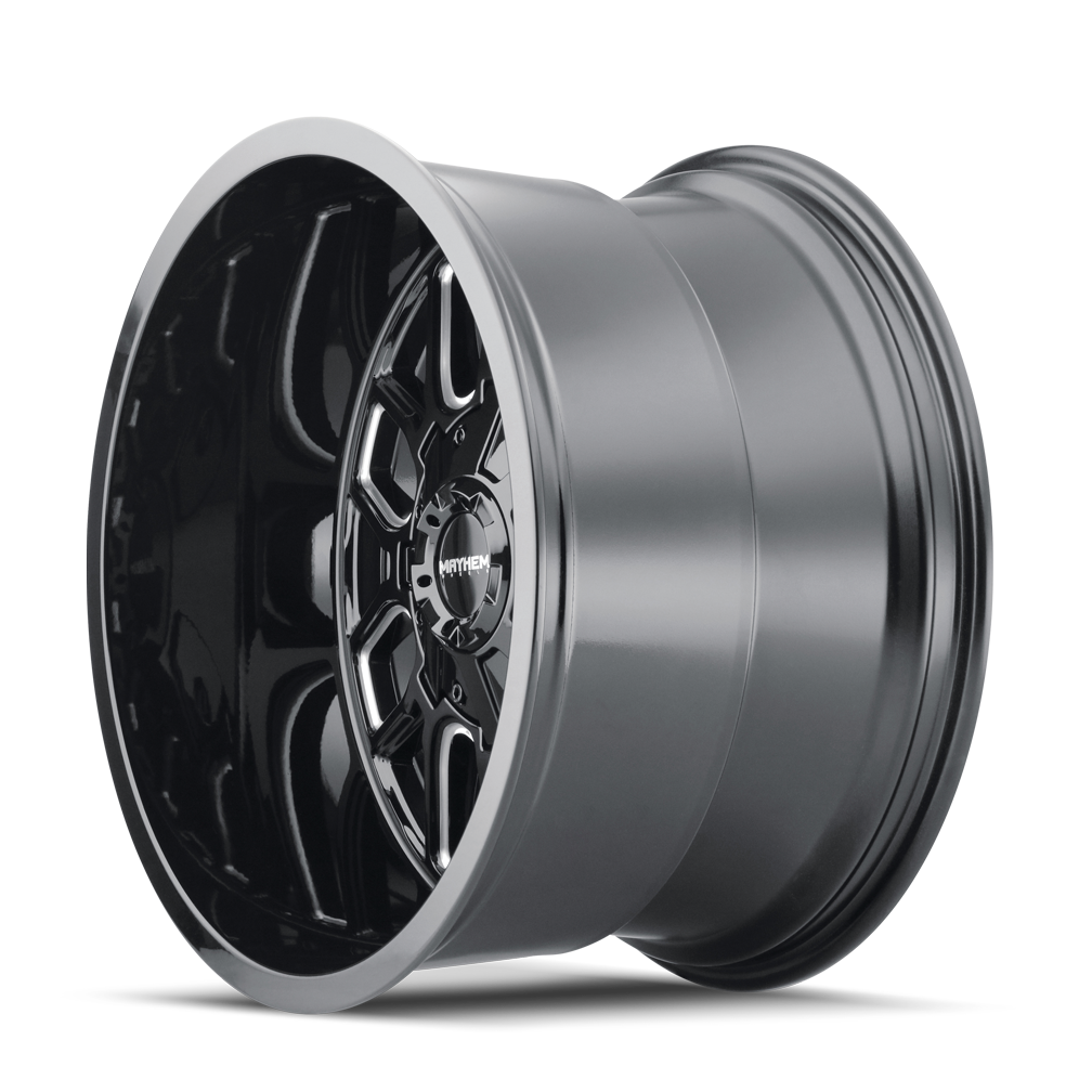MAYHEM MAYHEM COGENT 8107 GLOSS BLACK MILLED 20X9 8-165.1 0MM 130.8MM
