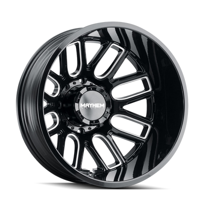 MAYHEM MAYHEM COGENT DUALLY (8107D) GLOSS BLACK MILLED 22X8.25 REAR 8-200 -192MM 142MM