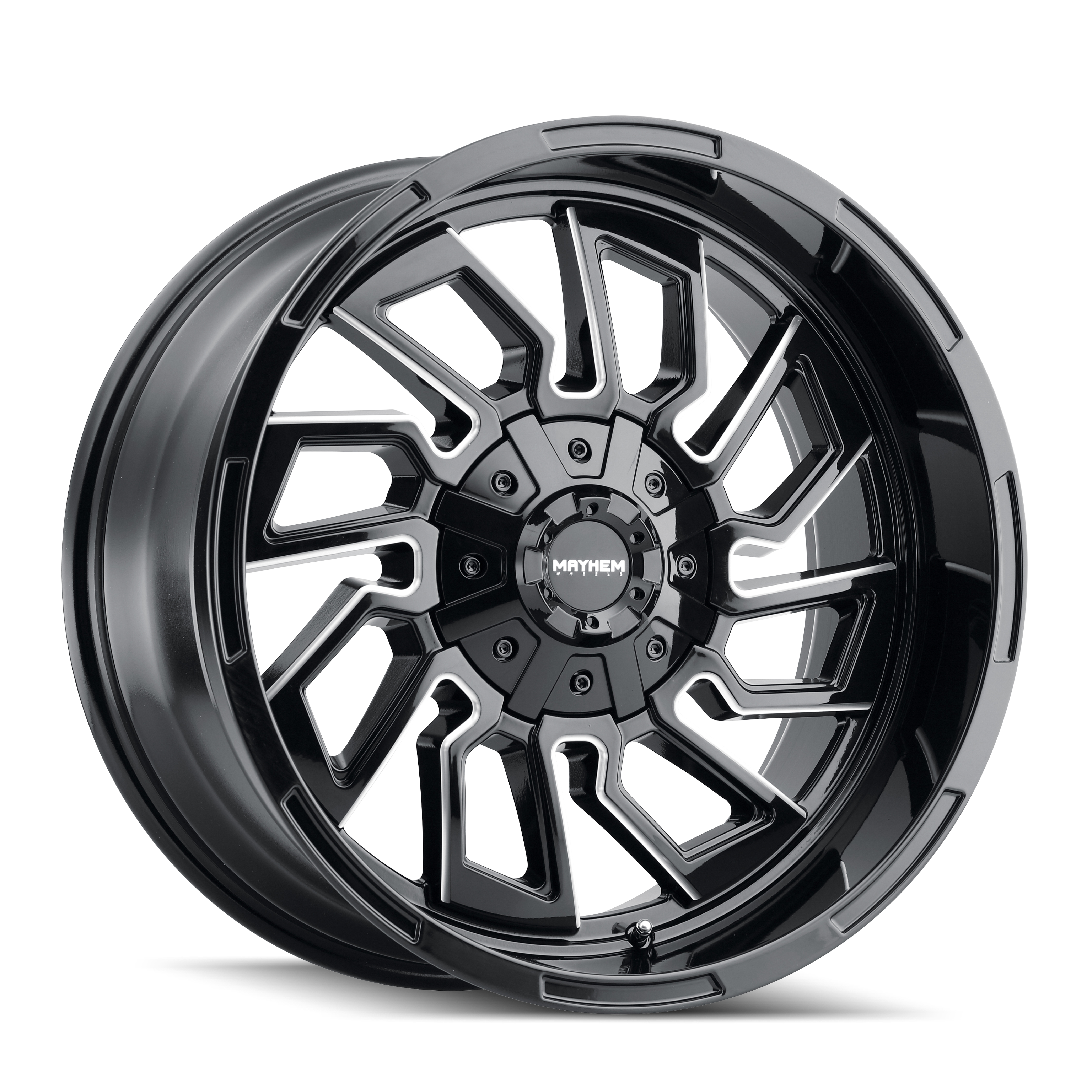 MAYHEM MAYHEM FLYWHEEL 8111 GLOSS BLACK MILLED 20X9 5-127/5-139.7 0MM 87.1MM