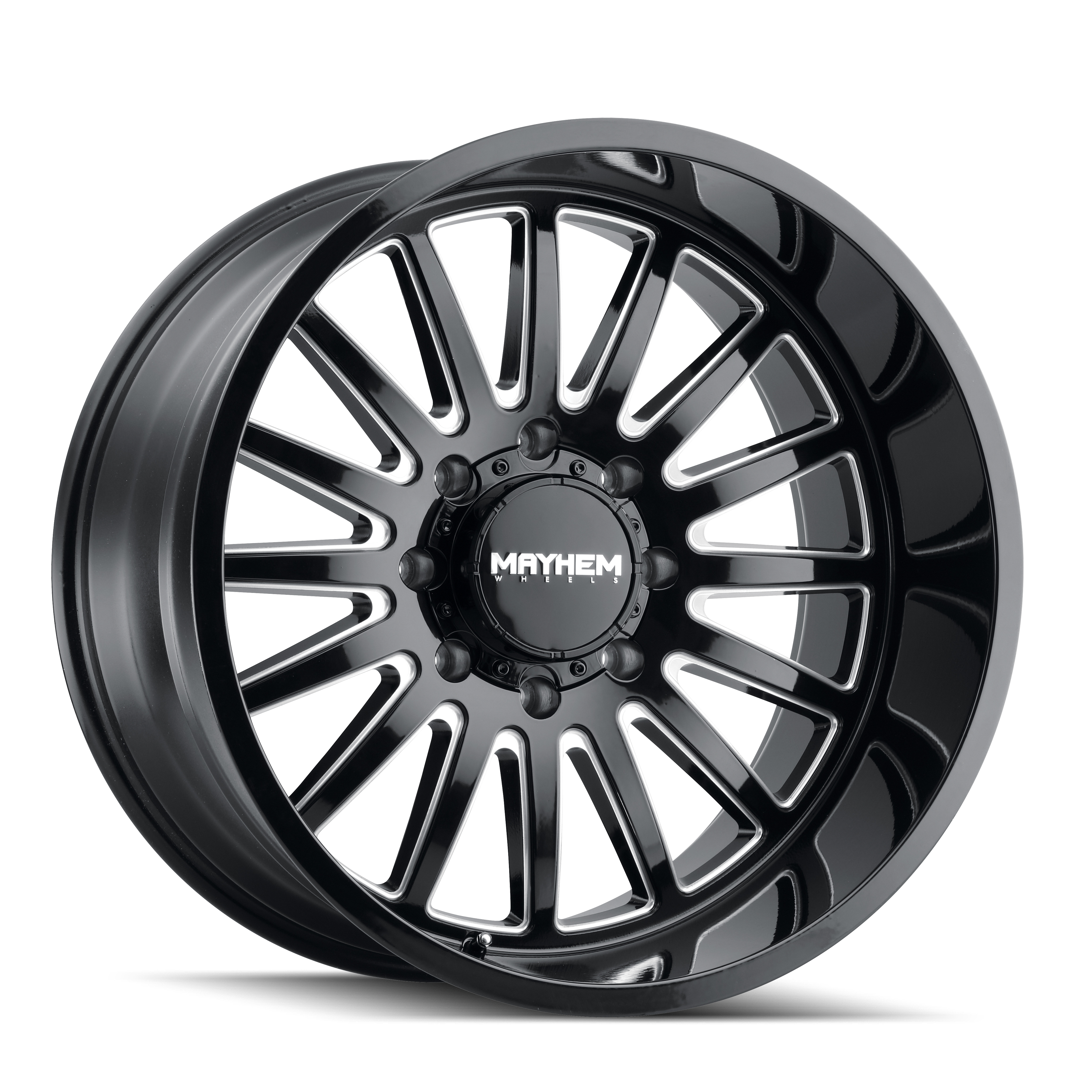 MAYHEM MAYHEM UTOPIA 8114 GLOSS BLACK MILLED 20X10 8-165.1 -19MM 125.2MM