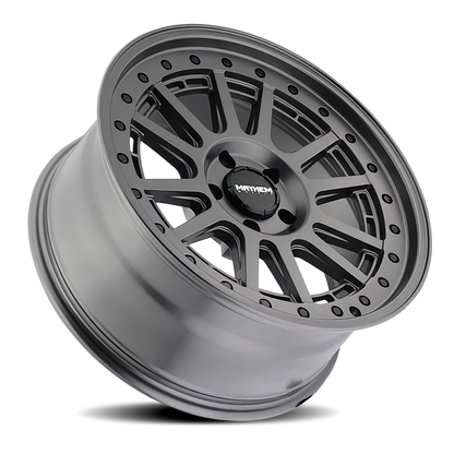 MAYHEM MAYHEM COMPASS 8305 MATTE GUNMETAL W/ BLK BOLT 17X9 5-127 -6MM 78.1MM