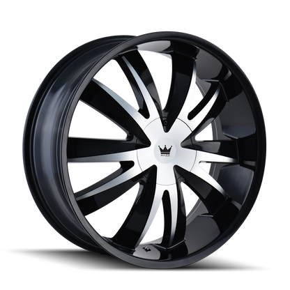 MAZZI MAZZI EDGE 337 GLOSS BLACK MACHINED 22X8.5 5-110/5-115 35MM 72.56MM