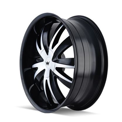 MAZZI MAZZI EDGE 337 GLOSS BLACK MACHINED 22X8.5 5-110/5-115 35MM 72.56MM