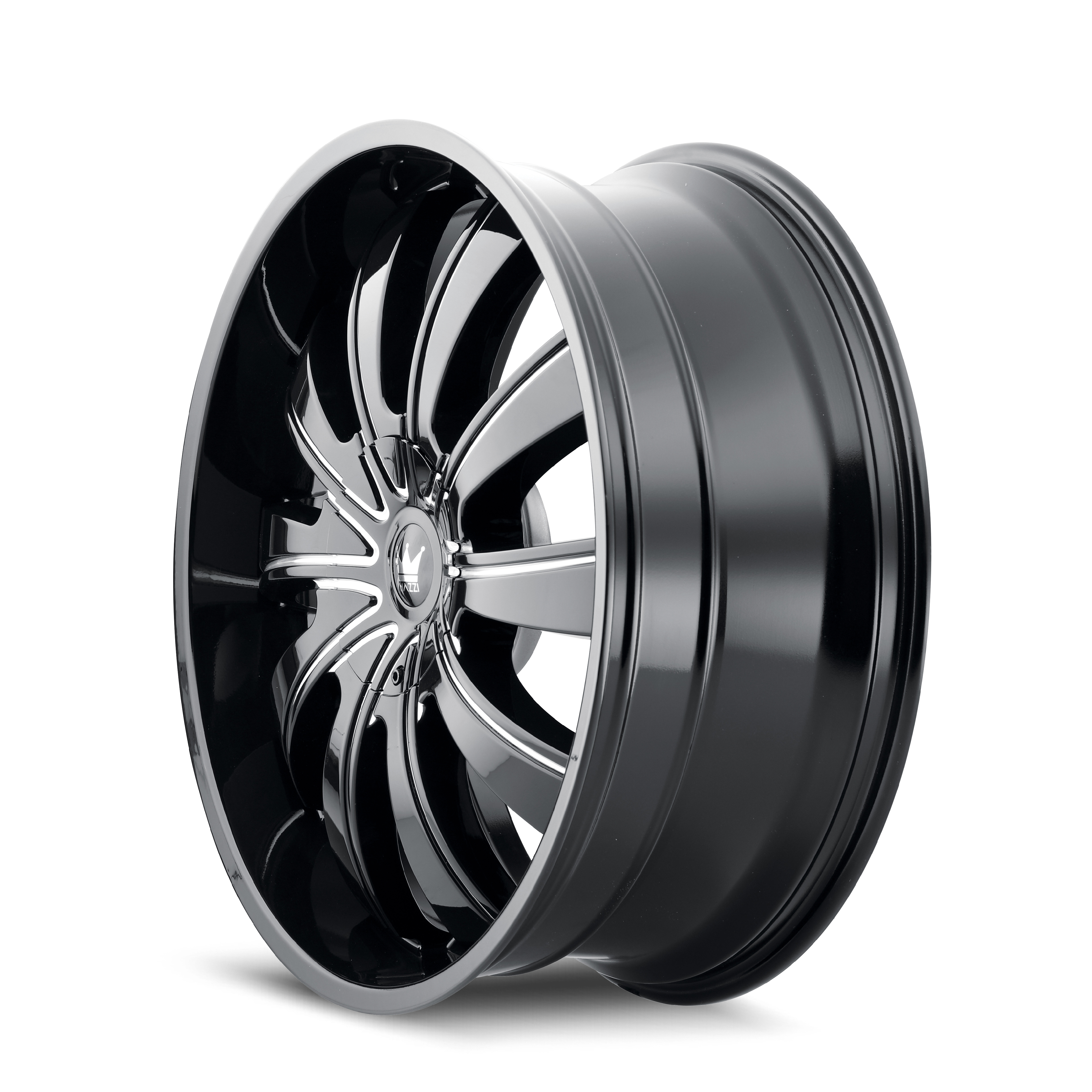 MAZZI MAZZI ROLLA 374 GLOSS BLACK MILLED 24X9.5 5-127/5-139.7 18MM 87MM