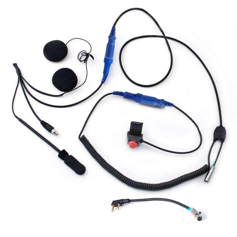 RACE SERIES Complete Motorcycle Communication Kit with OFFROAD Cables
