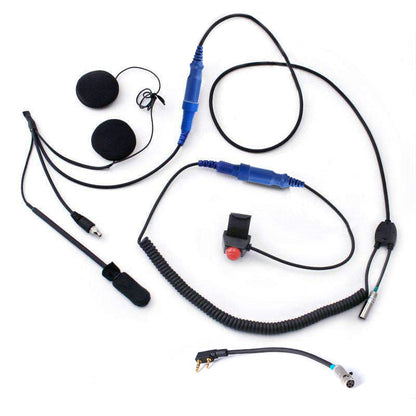 RACE SERIES Complete Motorcycle Communication Kit with OFFROAD Cables and R1 Radio