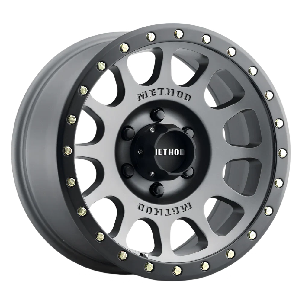 Method Race Wheels 305 | NV | TITANIUM - MATTE BLACK LIP