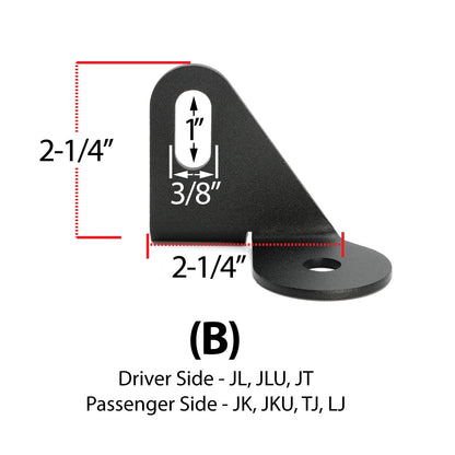 Antenna Mount for Jeep Wrangler TJ LJ JK JL and Gladiator JT - Sold Individually