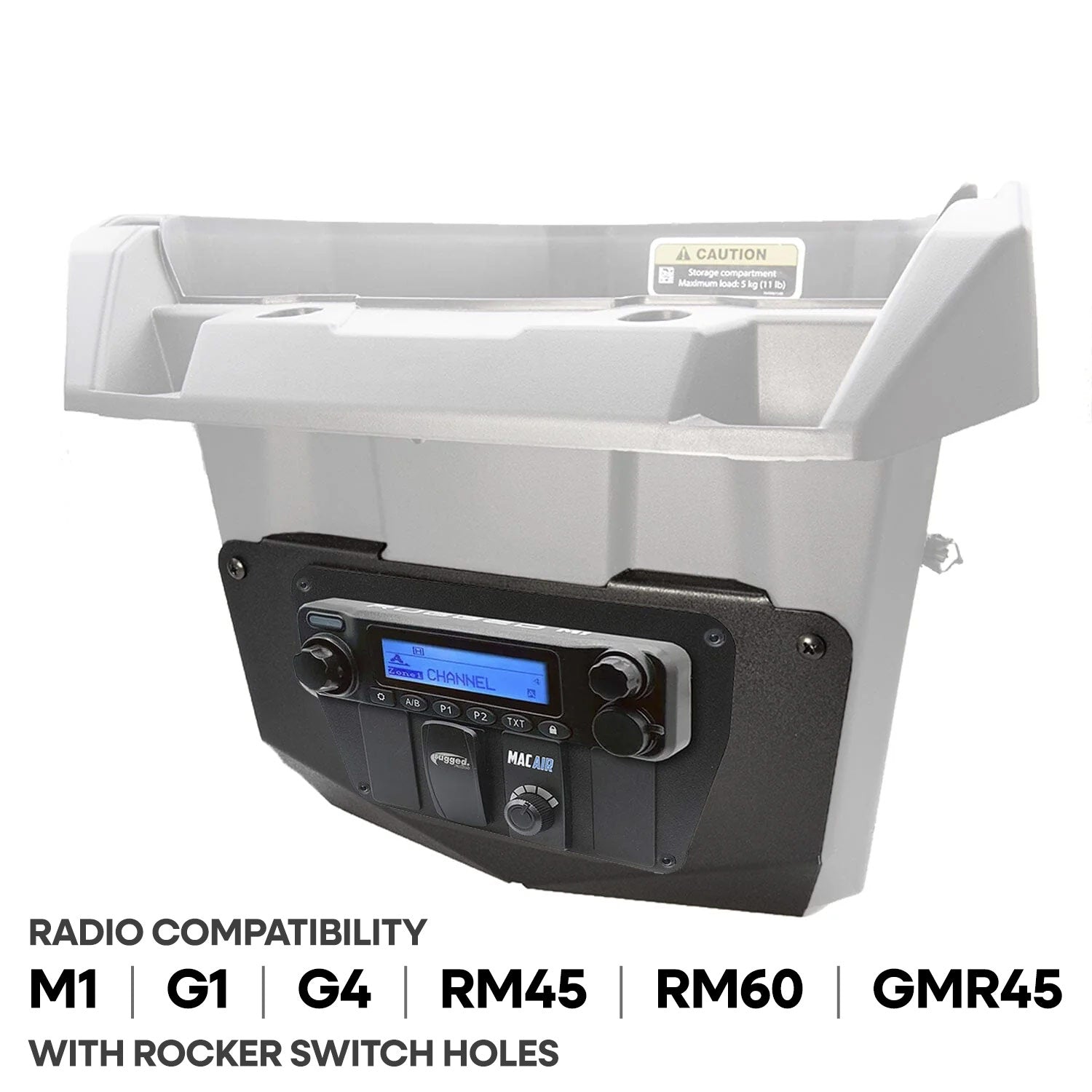 Can-Am Commander and Maverick - Glove Box Multi-Mount Kit for Rugged UTV Radios and Intercoms