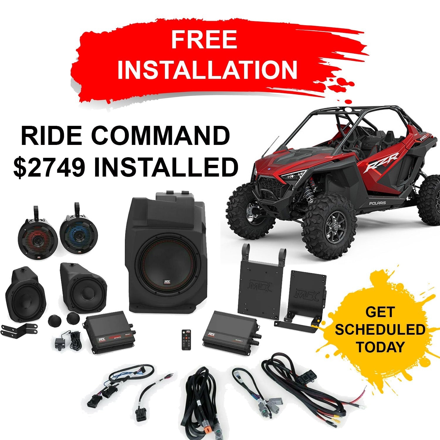 Install RZR Pro / Turbo R Ride Command Stage 5 Stereo kit