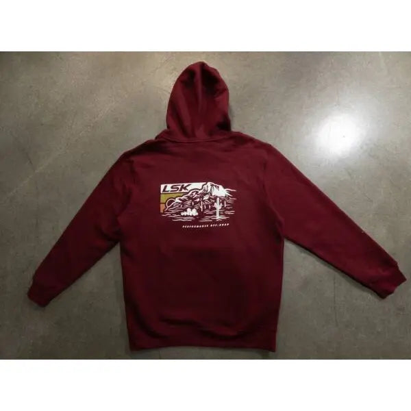 LSK Mojave Maroon Hoodie - Image 3